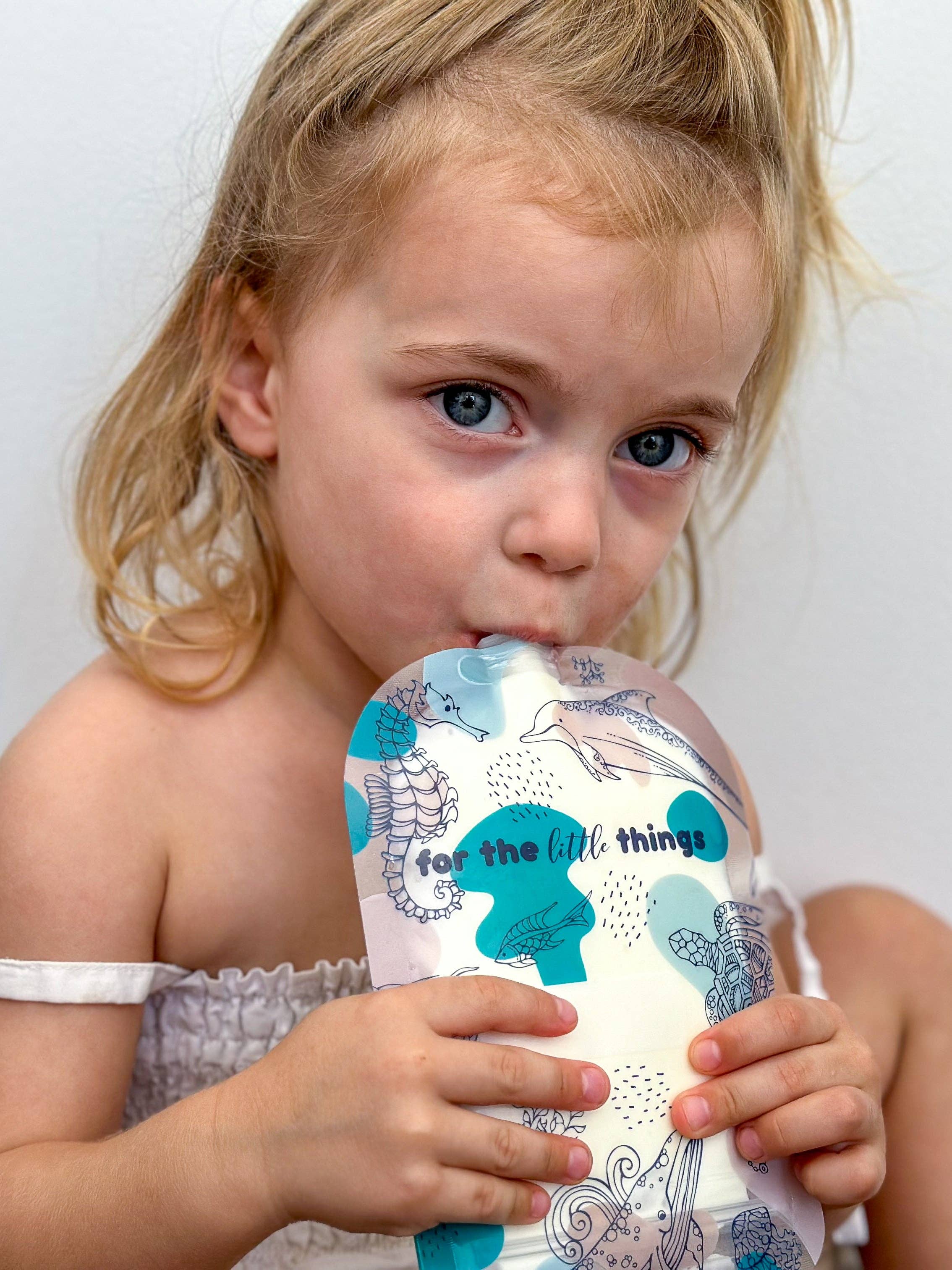 Sinchies - Wholesale Food storage wrap/bag - Sinchies 150ml Reusable Food Pouches - Under the Sea3