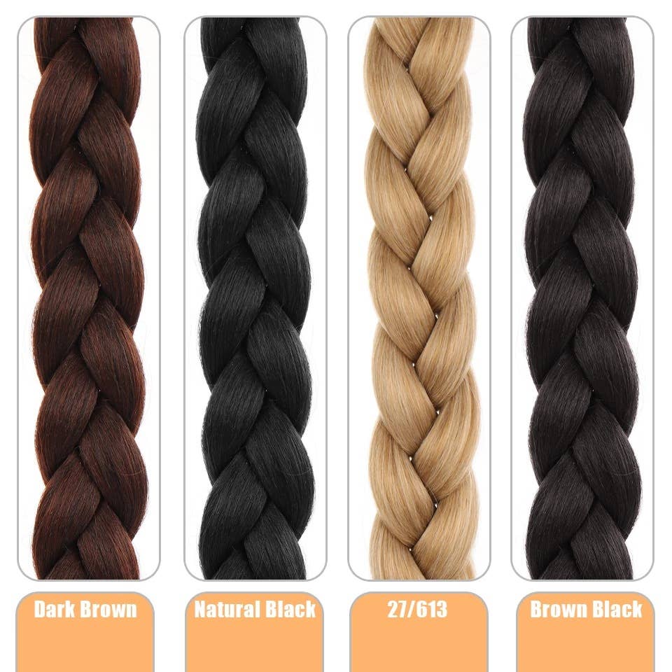 AK Brand – wholesale Hair extensions – Long Braided Synthetic Ponytail Extension with Natural Shine7