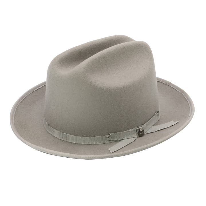 Rough Road Wool Felt Grosgrain Band Fedora Hat for wholesale by Peter Grimm