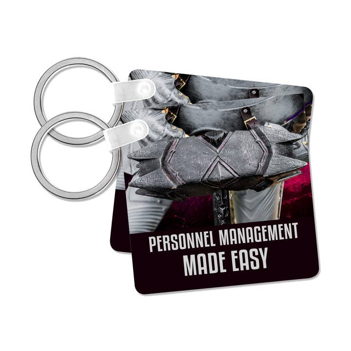 3dRose - Wholesale Keychain - Unisex - 3dRose, Medieval knight armor, a war-hammer. Personnel management made easy, Key Chain7