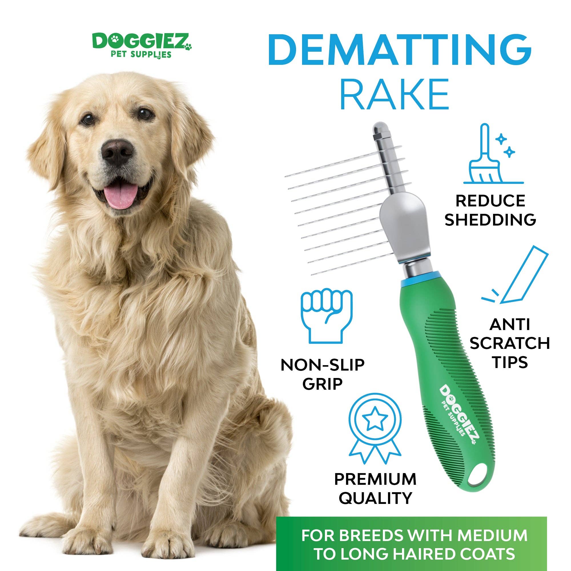 Doggiez Pet Supplies – wholesale Pet grooming tool – Dog – Pet Dematting Comb for Dogs & Cats2