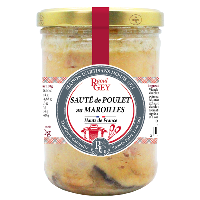 Maison RGEY - Wholesale Chicken - Chicken Sauté with Maroilles - May. Raoul Gey - 750g - 513550