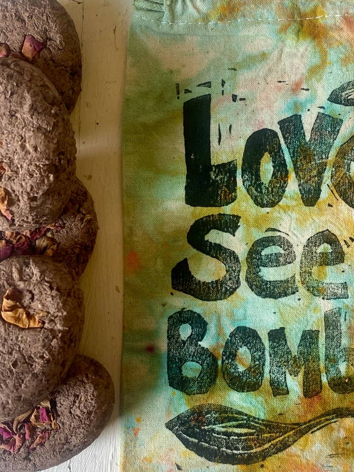 LOVE Seed + Soil Hearts Wildflower Bee Friendly Seed Ball for wholesale by Sea + Green