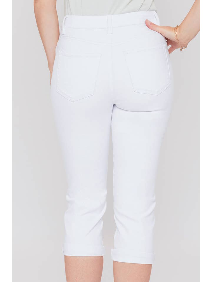 YMI - Wholesale Jeans - Women's - Missy Slim Stretch Cuffed Capri Jean