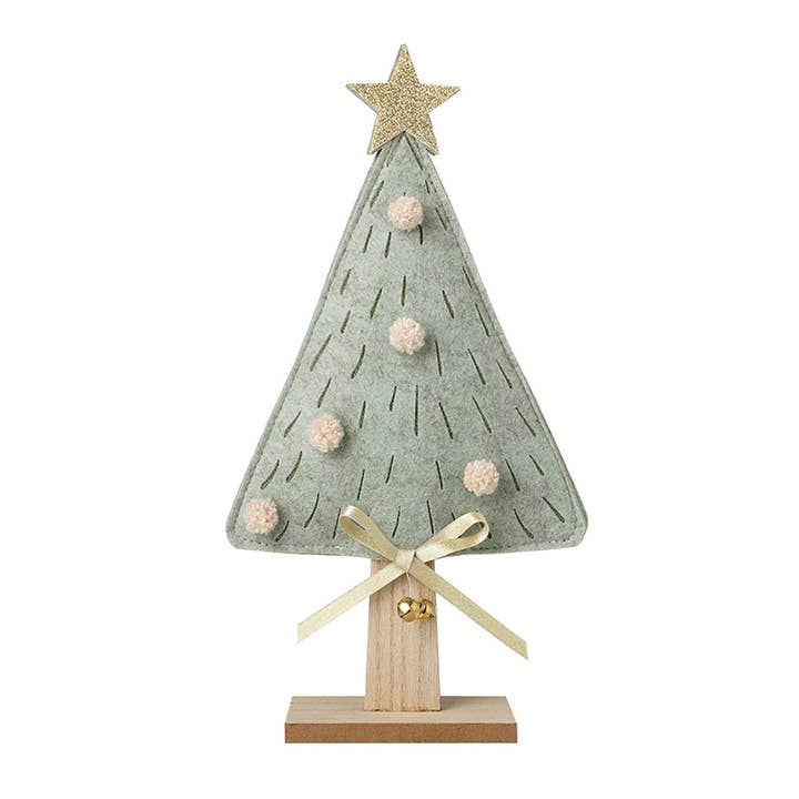 PALE GREEN FELT TREE STANDING DEC for wholesale by Heaven Sends