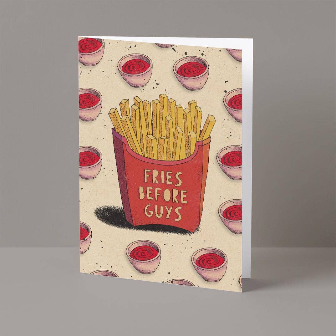 Pretty Good Cards - Wholesale Friendship Card - Fries Before Guys Card2