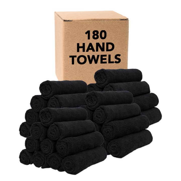 Arkwright Home - Wholesale Hand Towel - Hand Towels CASE of 180 - 16 x 27 Microfiber - Color Options20