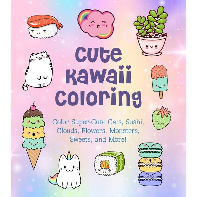 Cute Kawaii Coloring: Color Super-Cute Cats, Sushi, Clouds, Flower
for wholesale by Bradley's Book Clearance