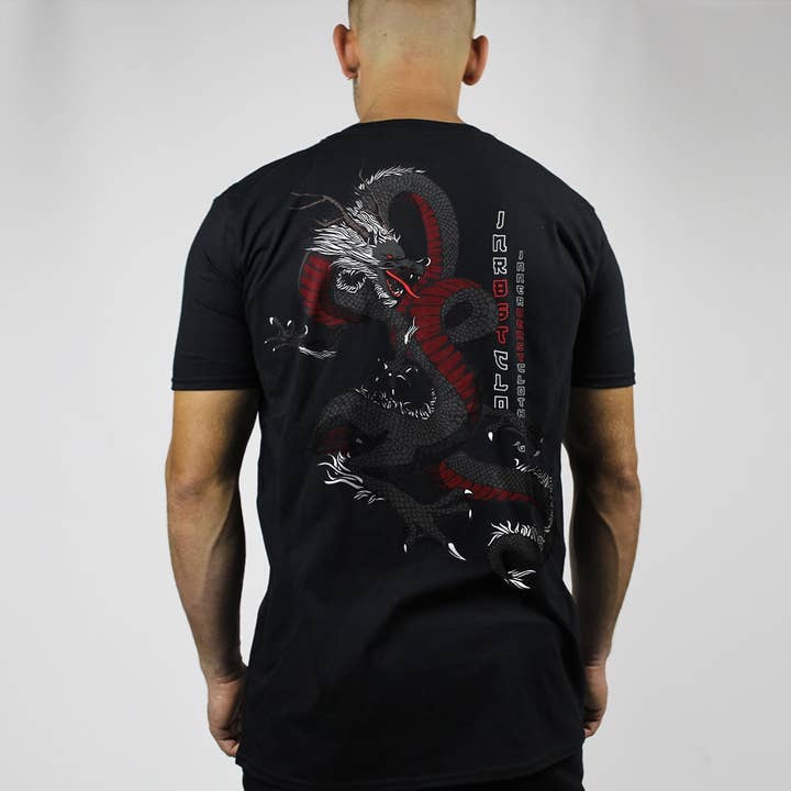 Black Dragon V2 Tee for wholesale by Inner Beast Clothing