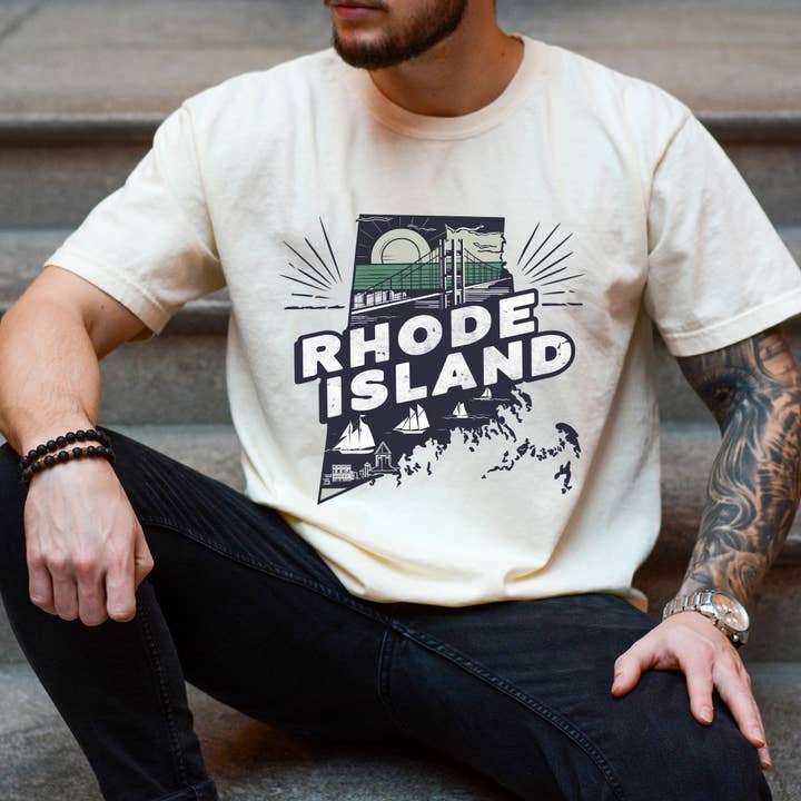 Rhode Island State Vintage Shirt for wholesale by EnjoyMyDesign