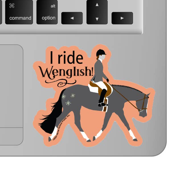 Horse Hollow Press - Wholesale Sticker - 3" Tumbler Horse Sticker / West Quarter QH / WATERPROOF