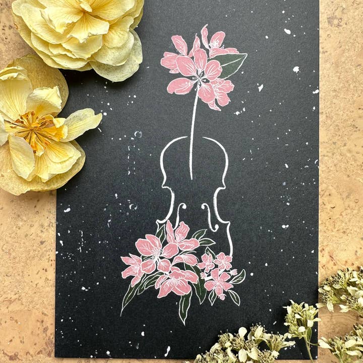 AVIVA TU LLC - Venta al por mayor Conjunto de papelería y tarjetas - Tarjetas de notas-Instrumentos musicales botánicos