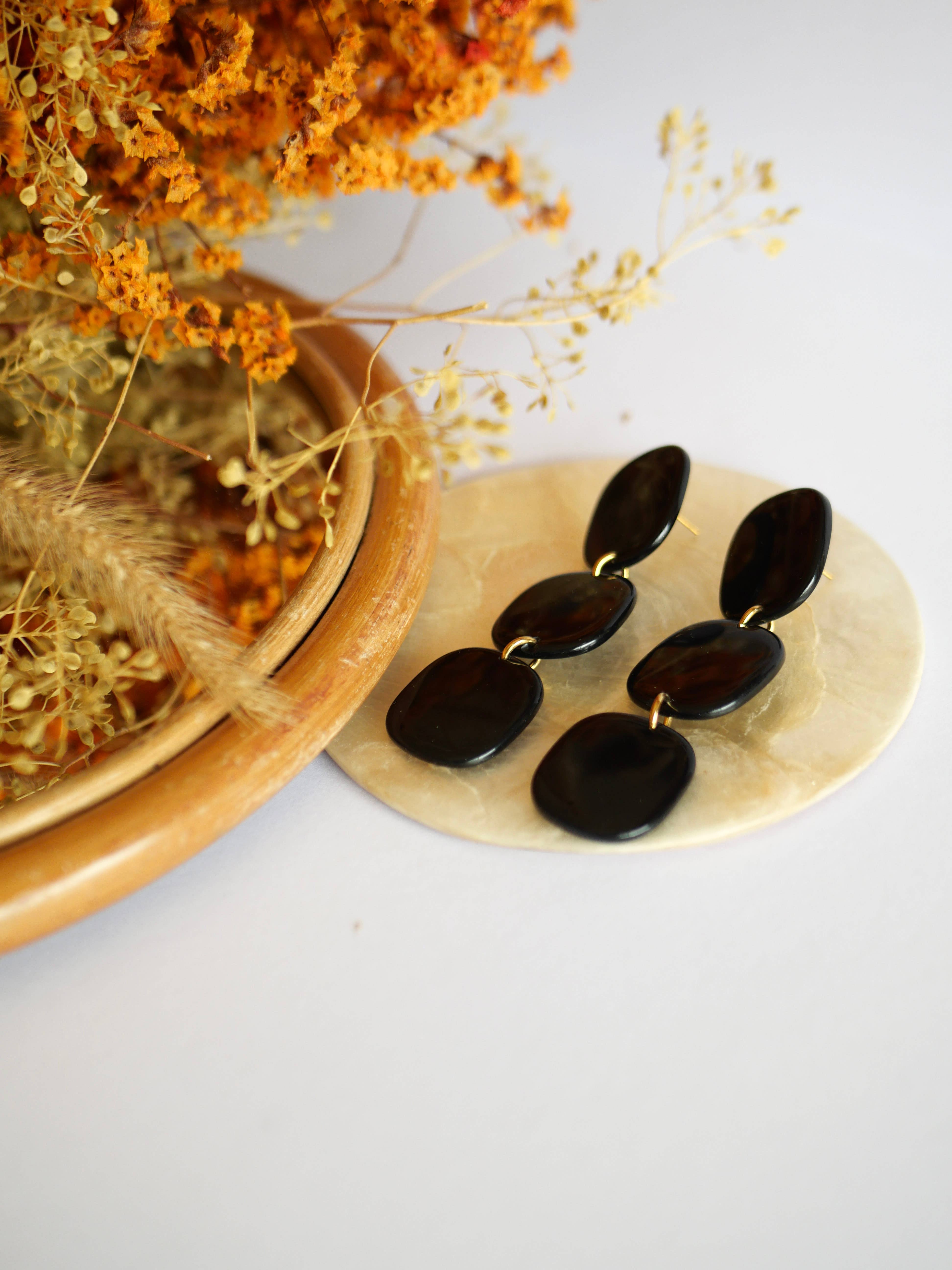 Azeria Création - Vente Boucles d'oreilles pendantes - Boucle d'oreilles Maxine4