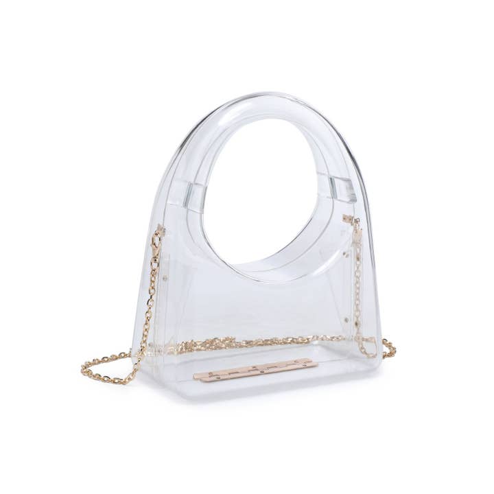 Urban Expressions - Wholesale Clutch - Dames - Zoila acrylic avondtas met transparant design5