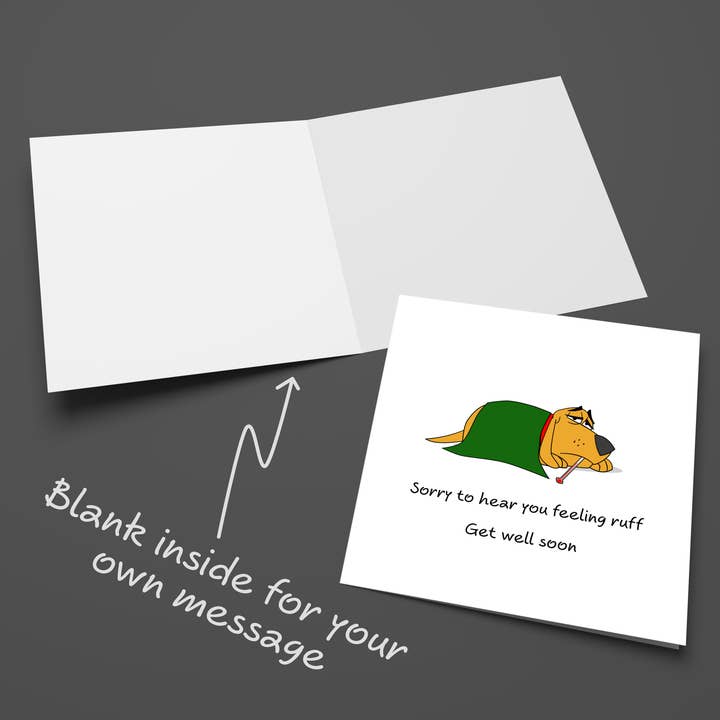 Swizzoo Cards - Vendita all'ingrosso Biglietti di auguri di pronta guarigione - Biglietto Get Well Soon, Feel Better Soon, Speedy Recovery, Sick as a Dog, Crook, Maledetto, Divertente, Umoristico, Divertente, Divertente, Divertente, Divertente, Divertente, Labrador Card5