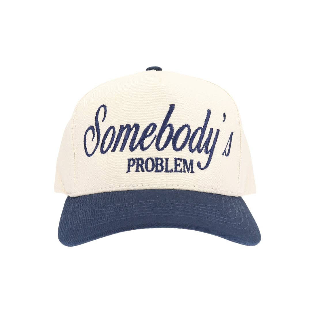 Stitch Your Style - Wholesale Trucker Hat - Unisex - Somebody's Problem Embroidered Trucker Hat4