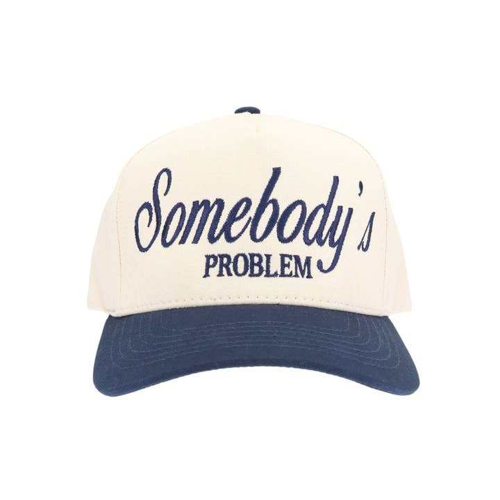 Stitch Your Style - Wholesale Trucker Hat - Unisex - Somebody's Problem Embroidered Trucker Hat4