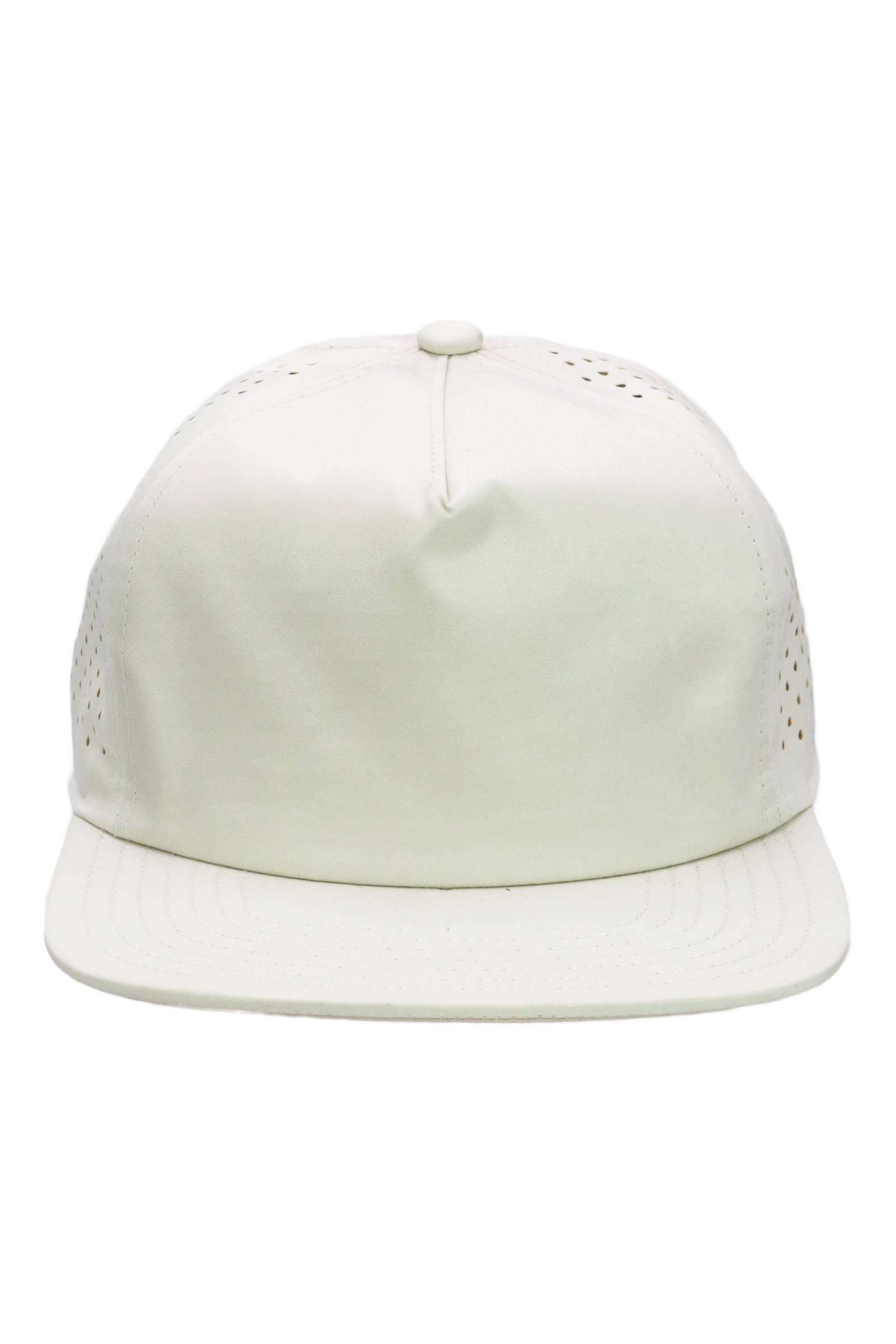 Cap Zone - Wholesale Flat Brim Cap - Unisex - Five Panel Unstructured Polyester Perforated Snapback13