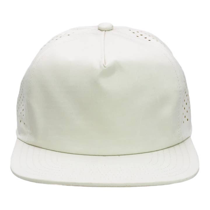 Cap Zone - Wholesale Flat Brim Cap - Unisex - Five Panel Unstructured Polyester Perforated Snapback13