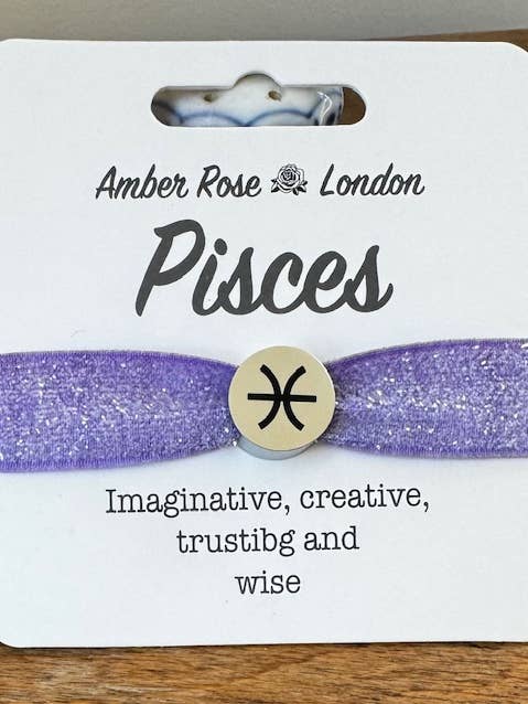 Pisces Personalised Glitter Bracelet & Hair Band for wholesale by Gifted Wholesale Ltd