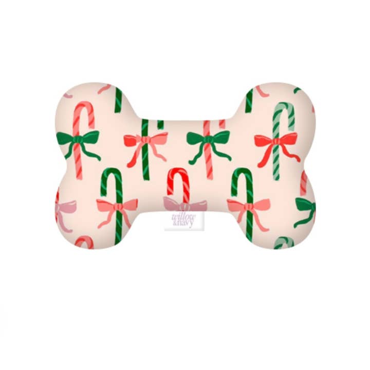 Willow & Navy - Wholesale Pet Plush Toy - Dog - Candy Cane Plush Toy1