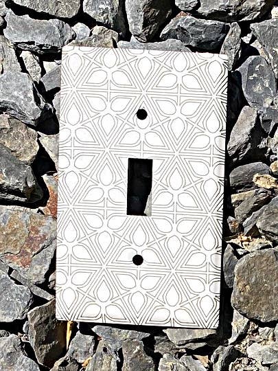 Switch Plate - Hash for wholesale by Dawn Lombard - Glass & Metal