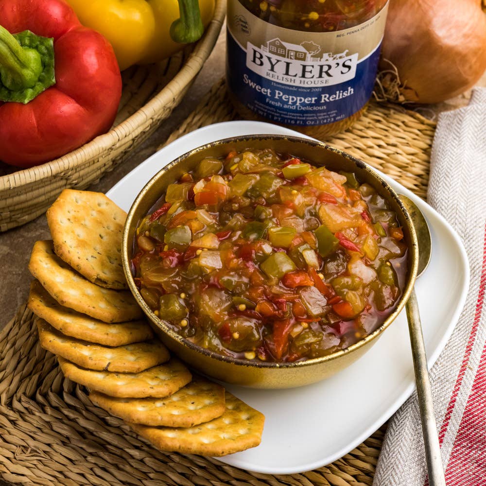 Byler Canning Co. - Wholesale Relish - Byler's Sweet Pepper Relish, 16 oz2