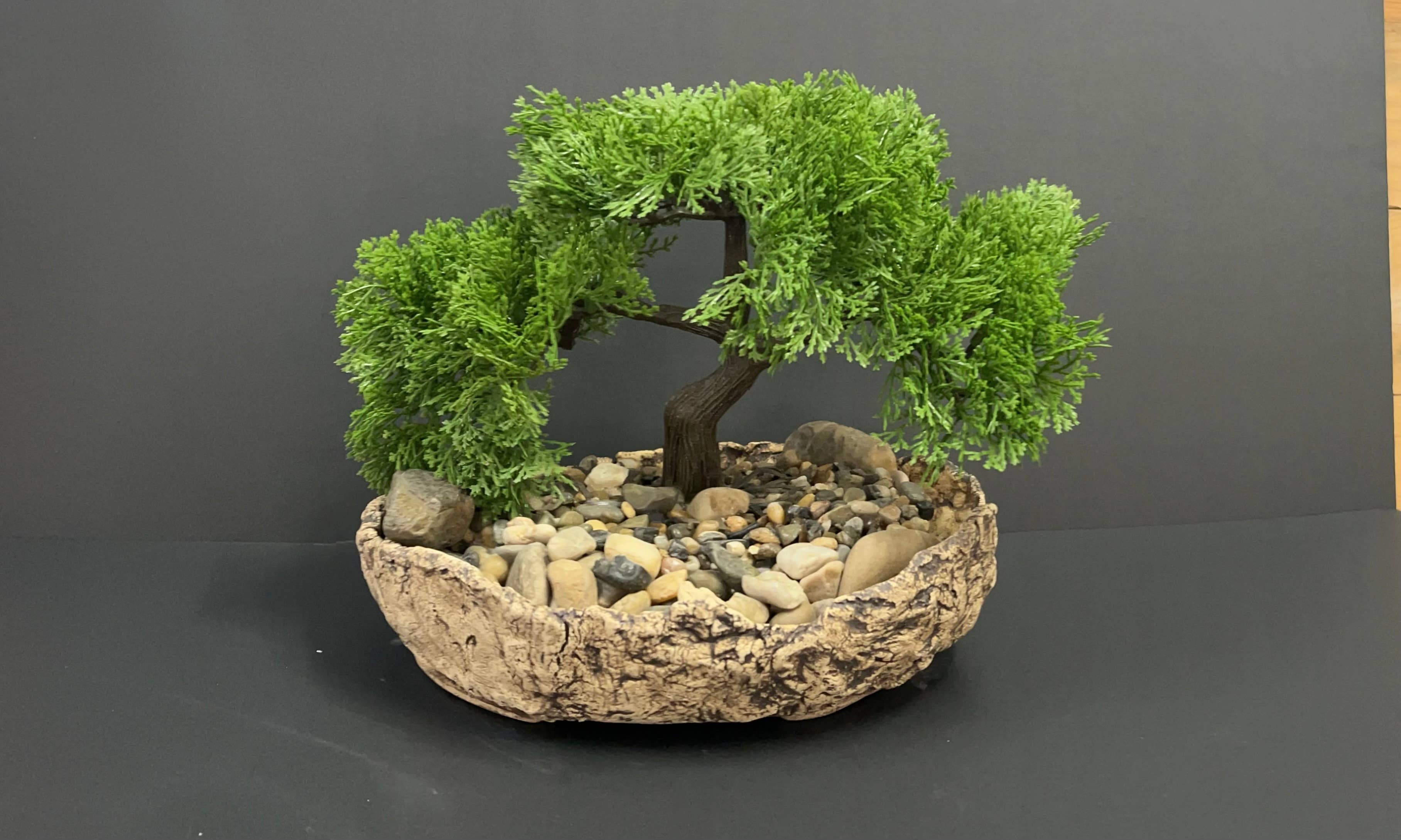 veronicaruizceramica – Vaso de plantas por atacado – Vaso de bonsai estilo Kurama, feito à mão, peça única2