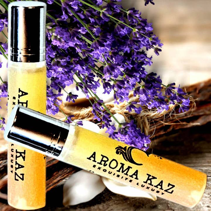 Huile parfumée à bille Lavande & Vanille pour la vente par Aroma Kaz