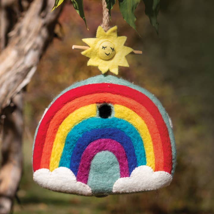 dZi Handmade - Wholesale Bird House - Rainbow Birdhouse2
