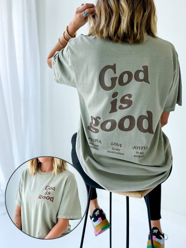 God is goed t-shirt voor wholesale door Worthy Wear