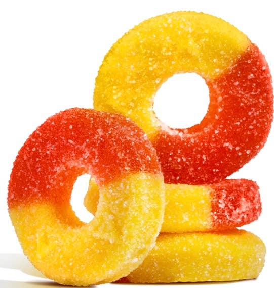 O'Shea's Candies Sweet Shop - Wholesale Gummy - BULK Gummy Albanese Original “Peach Rings 🍑” 4.5LB Bulk Bag2