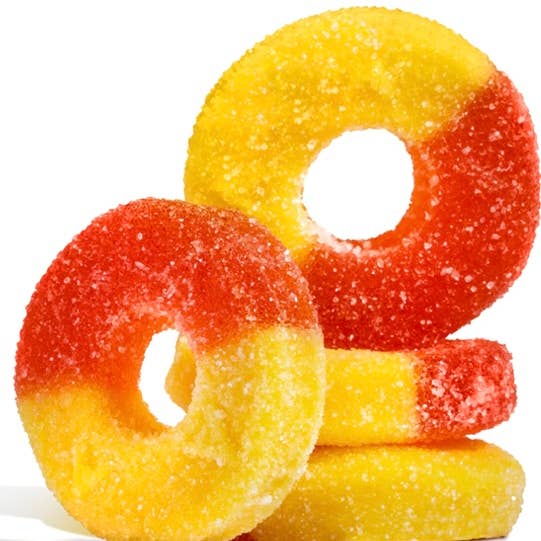 O'Shea's Candies Sweet Shop - Wholesale Gummy - BULK Gummy Albanese Original “Peach Rings 🍑” 4.5LB Bulk Bag2