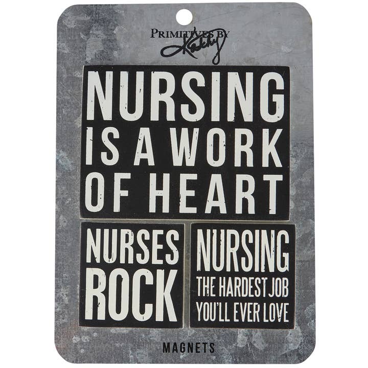 Primitives by Kathy - Wholesale Magnet - Nurses Rock Magnet Set