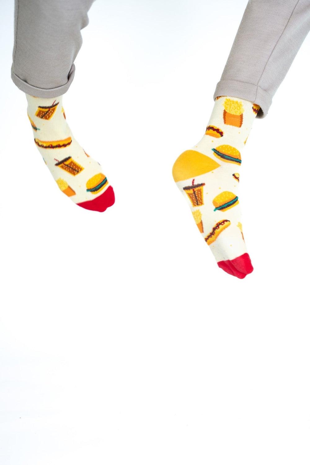 Billy Brown - Wholesale Socks - Unisex - Yellow Organic Cotton Hamburger Socks2