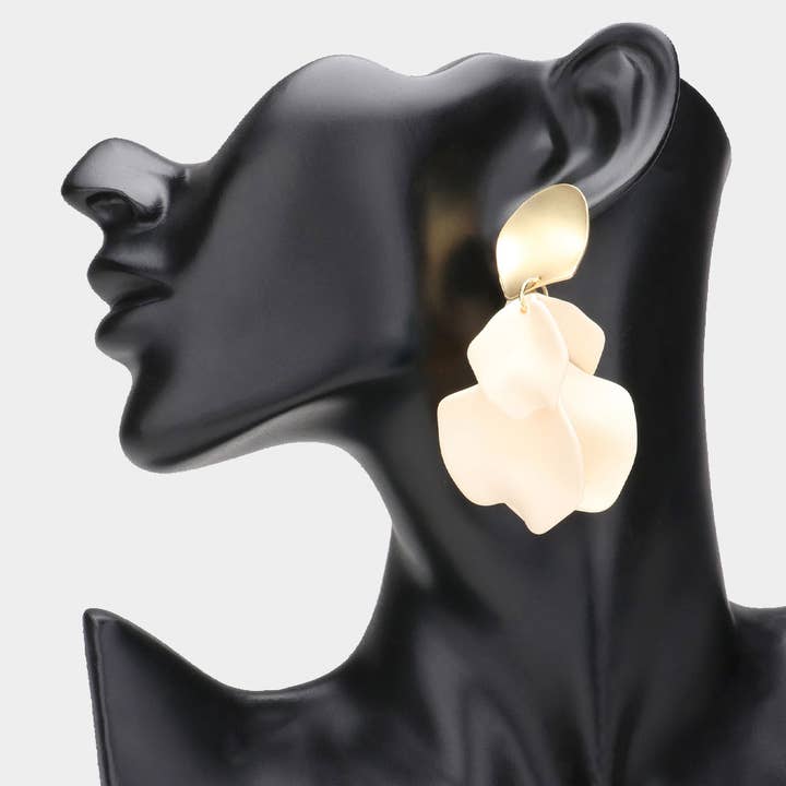 Sensibling Corp. - Wholesale Dangle Earrings - Colored Petal Cluster Dangle Earrings5