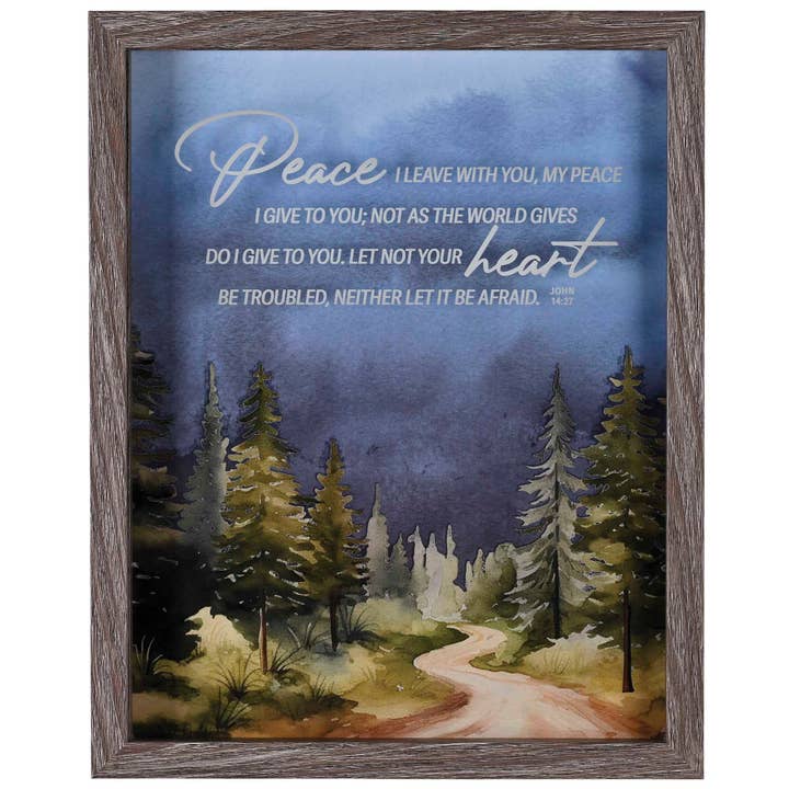 Cottage Garden - Wholesale Wall Accent - Framed Wall Art Peace I Leave With You1