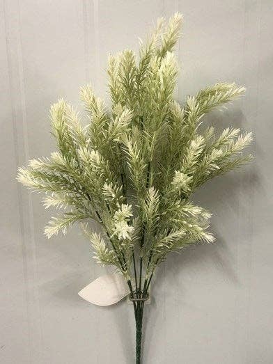 General Wholesale Inc - Wholesale Artificial Flowers - PLASTIC ROSEMARY BUSH X8 CREAM - 577510