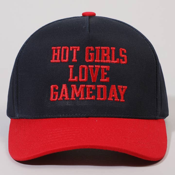 Fashion City – Engroshandel Trucker hat - Dame – HOT GIRLS LOVE GAMEDAY Broderet Trucker Hat17