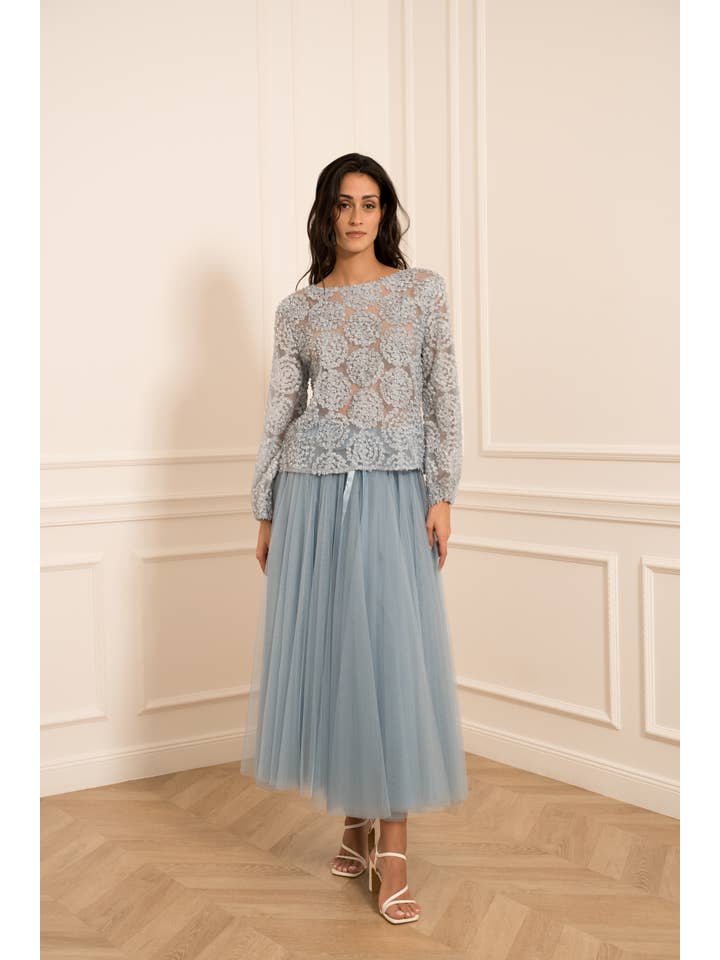 CHOKLATE PARIS - Vente Jupe – femme - Jupe longue Aria en tulle SS26 colors - CK0807742