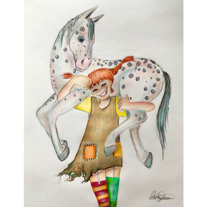 Whitney L. Anderson - Wholesale Stationery/Notecard Set - Pippy Longstocking