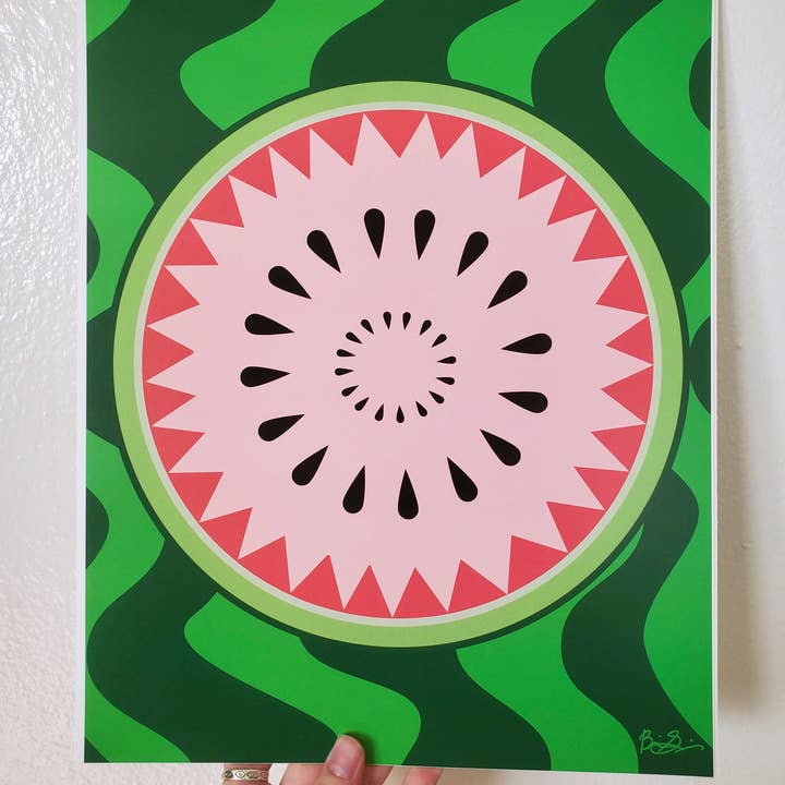 Brianna Gardocki Art - Wholesale Art Print - Watermelon Fruit Art Print1