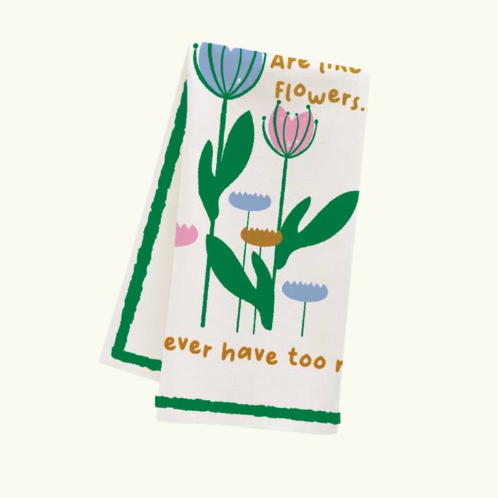 Friends Dish Towel 100% Cotton for wholesale by Tracey Wirth Designs