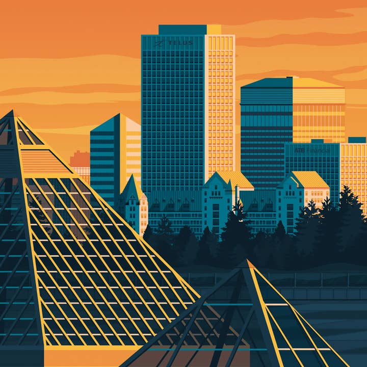 Olahoop Travel Posters - Wholesale Poster - Edmonton Alberta - Canada travel poster3