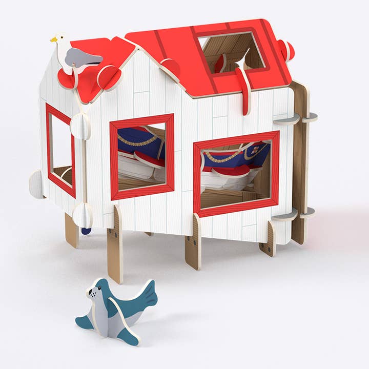 PlayPress Toys Ltd – Großhandel Spielzeugset – Kinder – RNLI Lifeboat House Spielset4