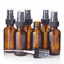 The Bottle Shoppe - Vendita all'ingrosso Contenitore per oli essenziali - Bottiglia in vetro ambrato da 4 once con spruzzatore a nebbia fine nero2