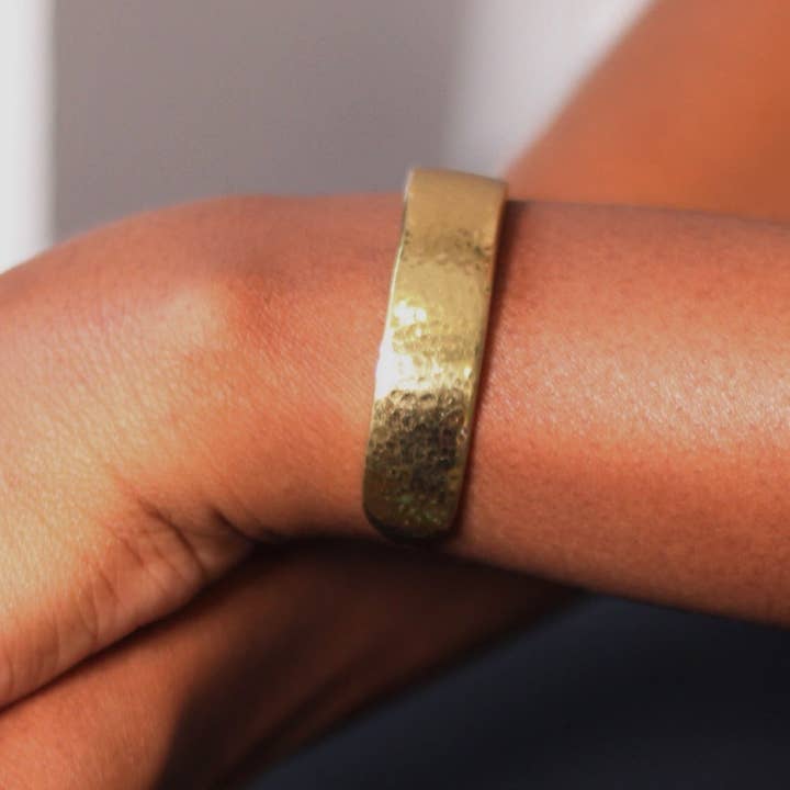 Tumaini Cuff – 14k Gold-Plated Statement Bracelet for wholesale by KENDI AMANI