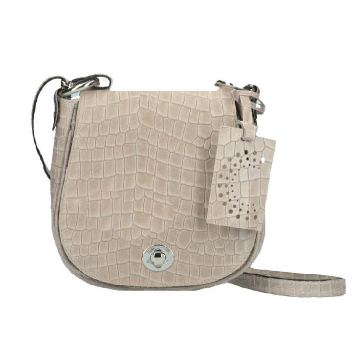 Melina C – Großhandel Umhängetasche - Damen – Montebello Ledertasche aus echtem italienischem Leder, Umhängetasche mit C-Logo4