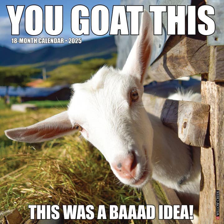 Willow Creek Press & Gifts - Wholesale Calendar - You Goat This 2025 Wall Calendar