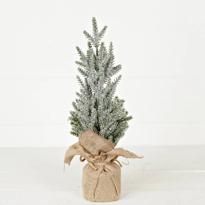 Impressive Enterprises, Inc. - Wholesale Christmas Decoration - ISB73341- 16in Snowy Blue Cypress Pine Tree